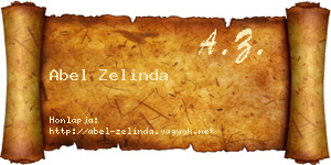 Abel Zelinda névjegykártya